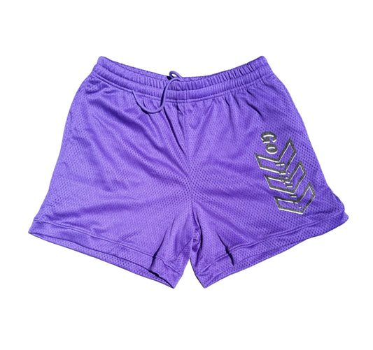 Purple Go Figure Shorts