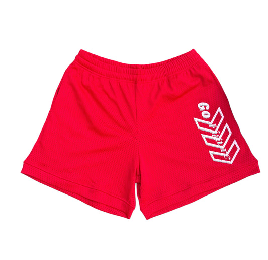 Red Go Figure Shorts