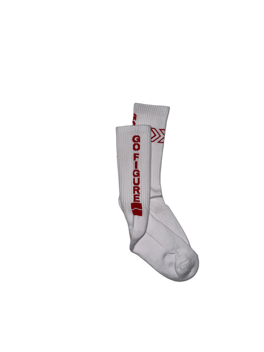 Red Go Figure socks